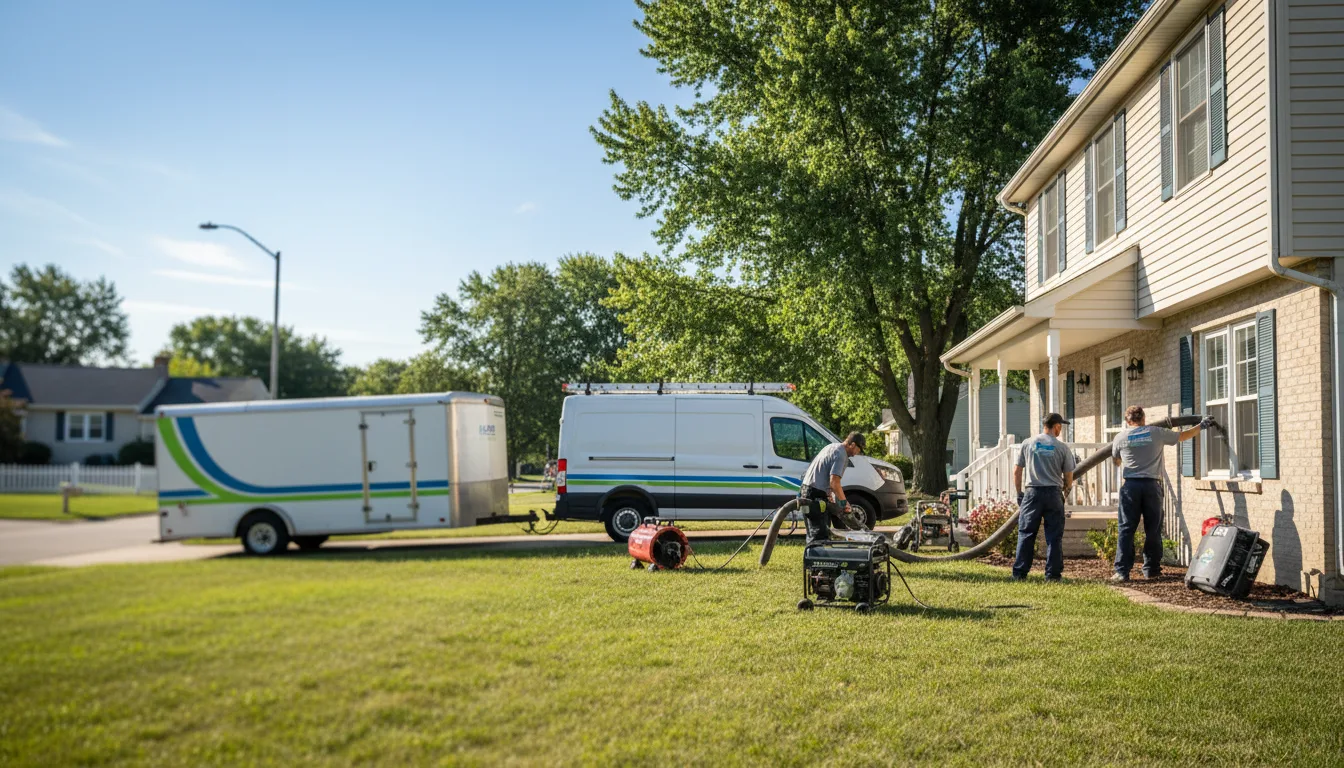 Flooded Basement Restoration And Cleanup With Repair in Middletown, OH near me